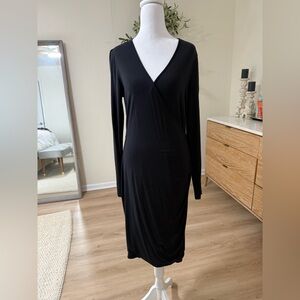 Banana Republic Black Long Sleeve Dress